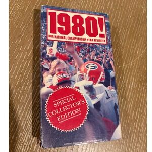 Vintage 1990 Georgia Bulldogs 1980 National Championship Revisited VHS Tape UGA